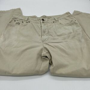 Joker Jeans Trousers Harlem Walker W38 L30 Beige Plain Straight